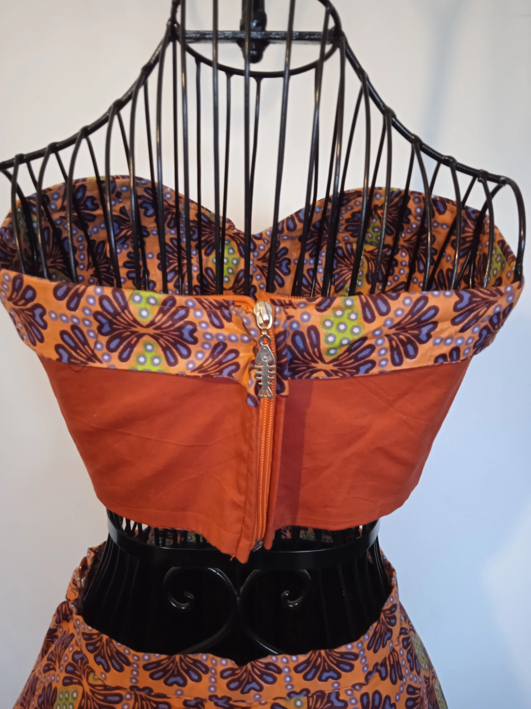Handmade very colorful bustier and skirt set Size 36 – photo 7